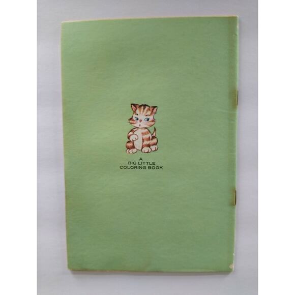 Big Little Book In The Park Coloring Book Saalfield 117 Zoo Animals NOS Unused - Picture 6 of 8